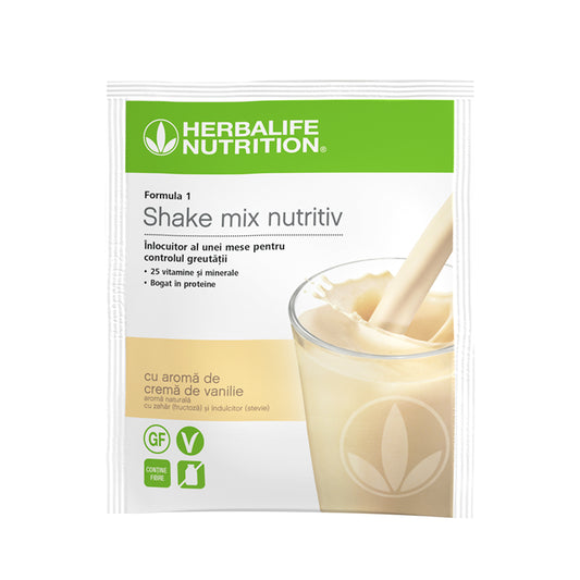 Shake Formula 1 Herbalife Cremă de vanilie 7 pliculețe