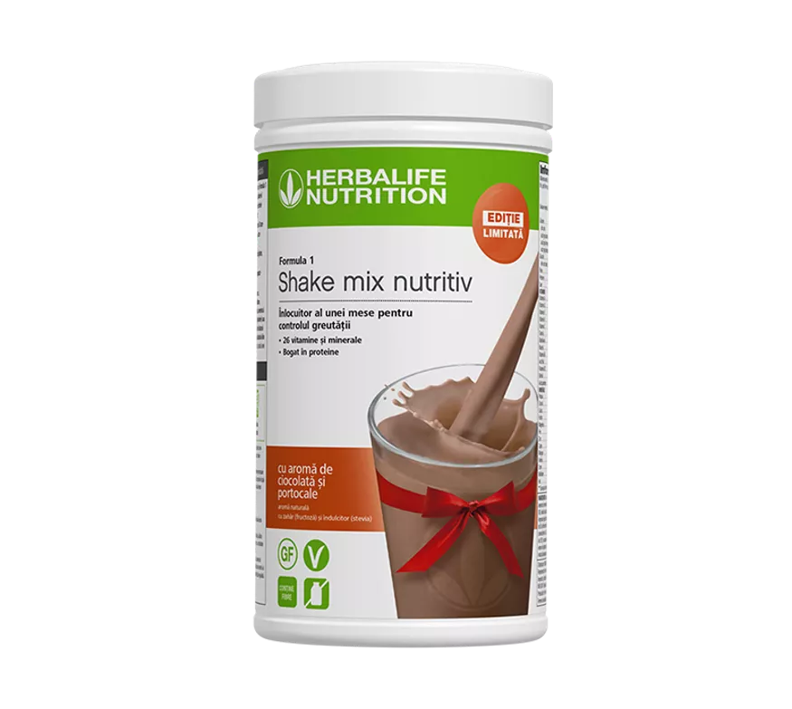 Shake Formula 1 Herbalife ciocolată și portocale